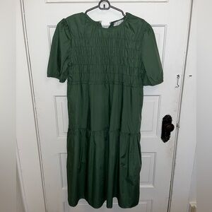 Green Oak and Fort Tiered Dress